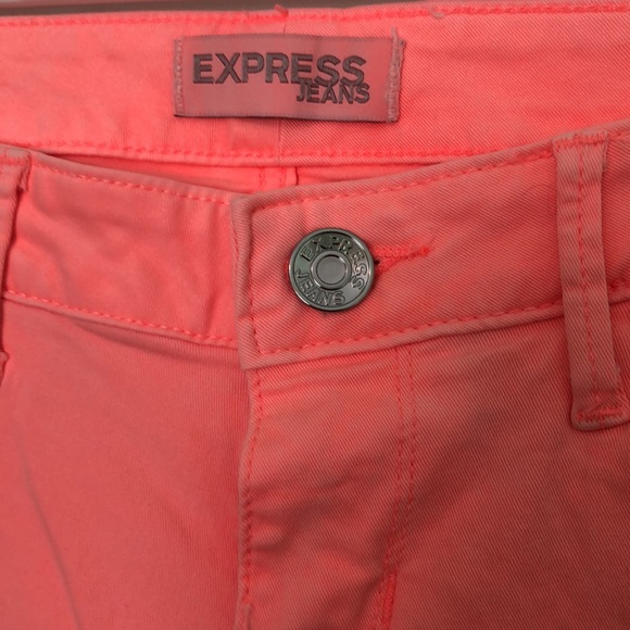 NWOT Neon Orange Skinny Jean - Picture 3 of 4